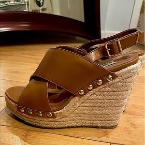 Steve Madden (faux) Leather Wedges